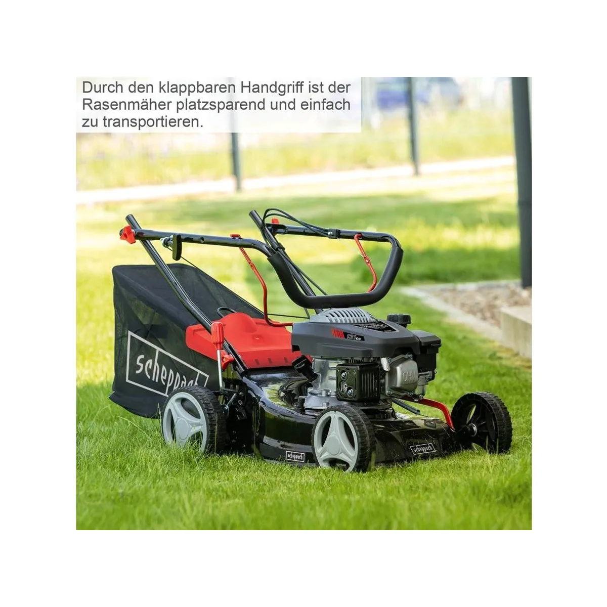 Scheppach RM420 Benzinrasenmäher, 3-in-1 Funktion, 42 cm Schnittbreite, 3,3 PS 3