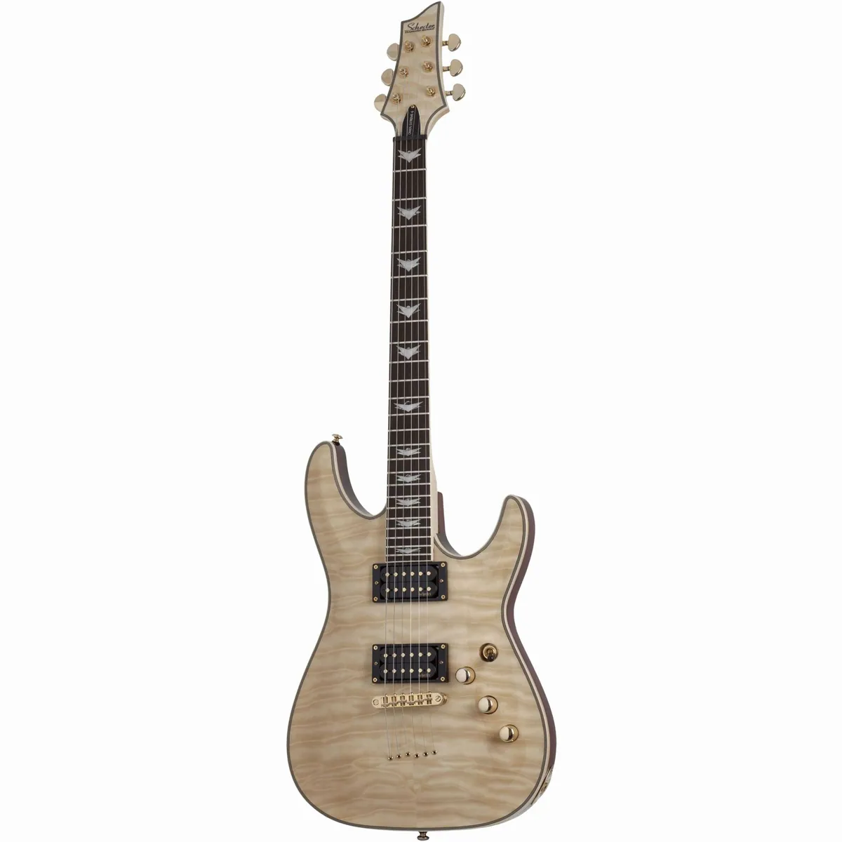 Schecter Omen Extreme 6, Mahagonikorpus, Wölkchenahorndecke, Zweifache Humbucker