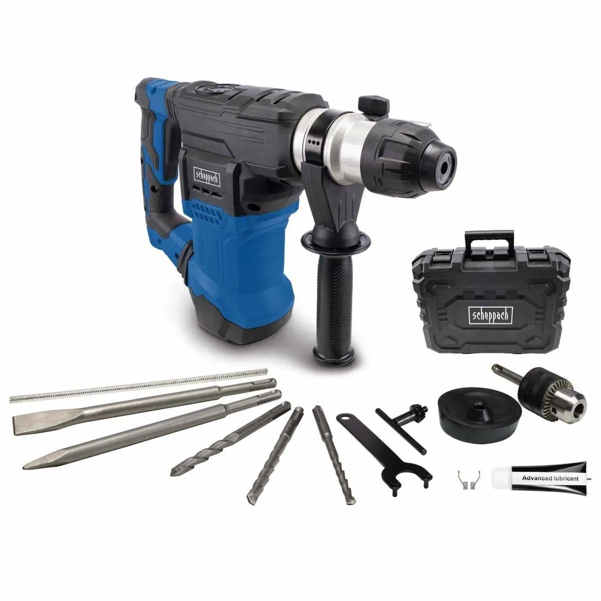 Scheppach DH1500 Plus Elektro-Bohrhammer, 4in1-Funktion, 7 J Schlagkraft