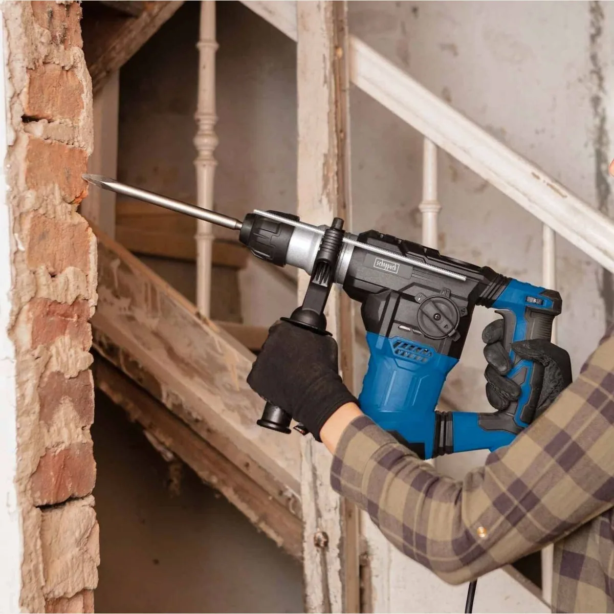 Scheppach DH1500 Plus Elektro-Bohrhammer, 4in1-Funktion, 7 J Schlagkraft 2