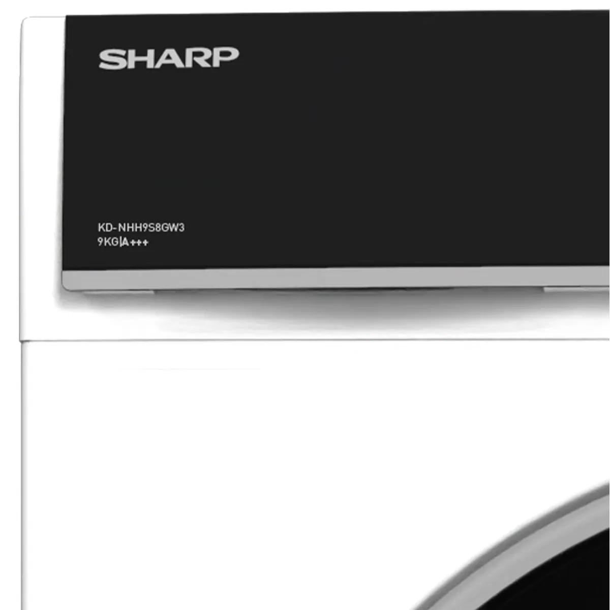 Sharp KD-NHH9S8GW3-DE Wärmepumpentrockner, 9 kg Fassungsvermögen, LED-Display, Knitterschutzfunktion 3