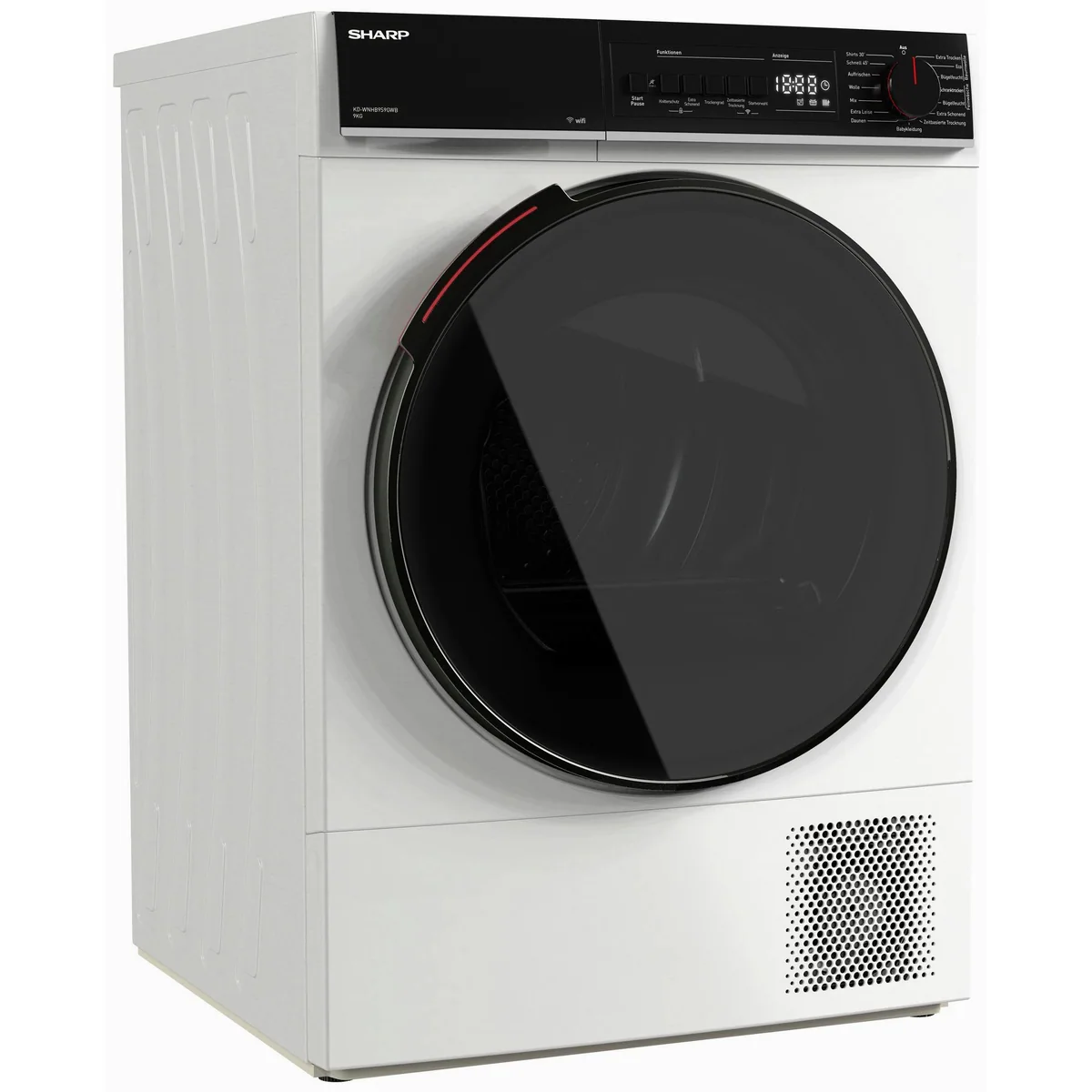 Sharp KD-WNHB9S9GWB-DE Wärmepumpentrockner, 9 kg, 15 Programme, WiFi-Steuerung