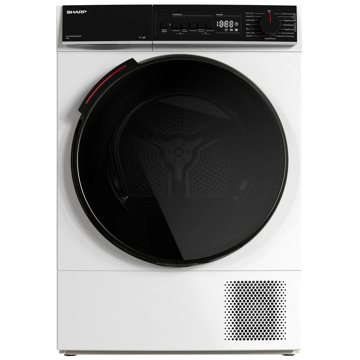 Sharp KD-WNHB9S9GWB-DE Wärmepumpentrockner, 9 kg, 15 Programme, WiFi-Steuerung 3