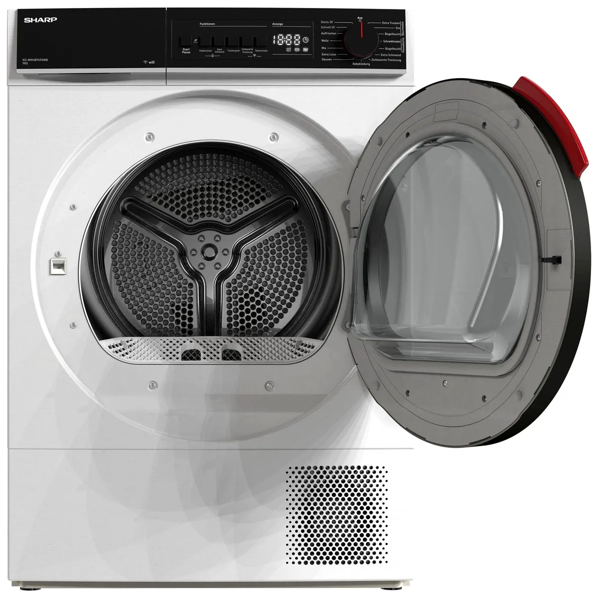 Sharp KD-WNHB9S9GWB-DE Wärmepumpentrockner, 9 kg, 15 Programme, WiFi-Steuerung 5