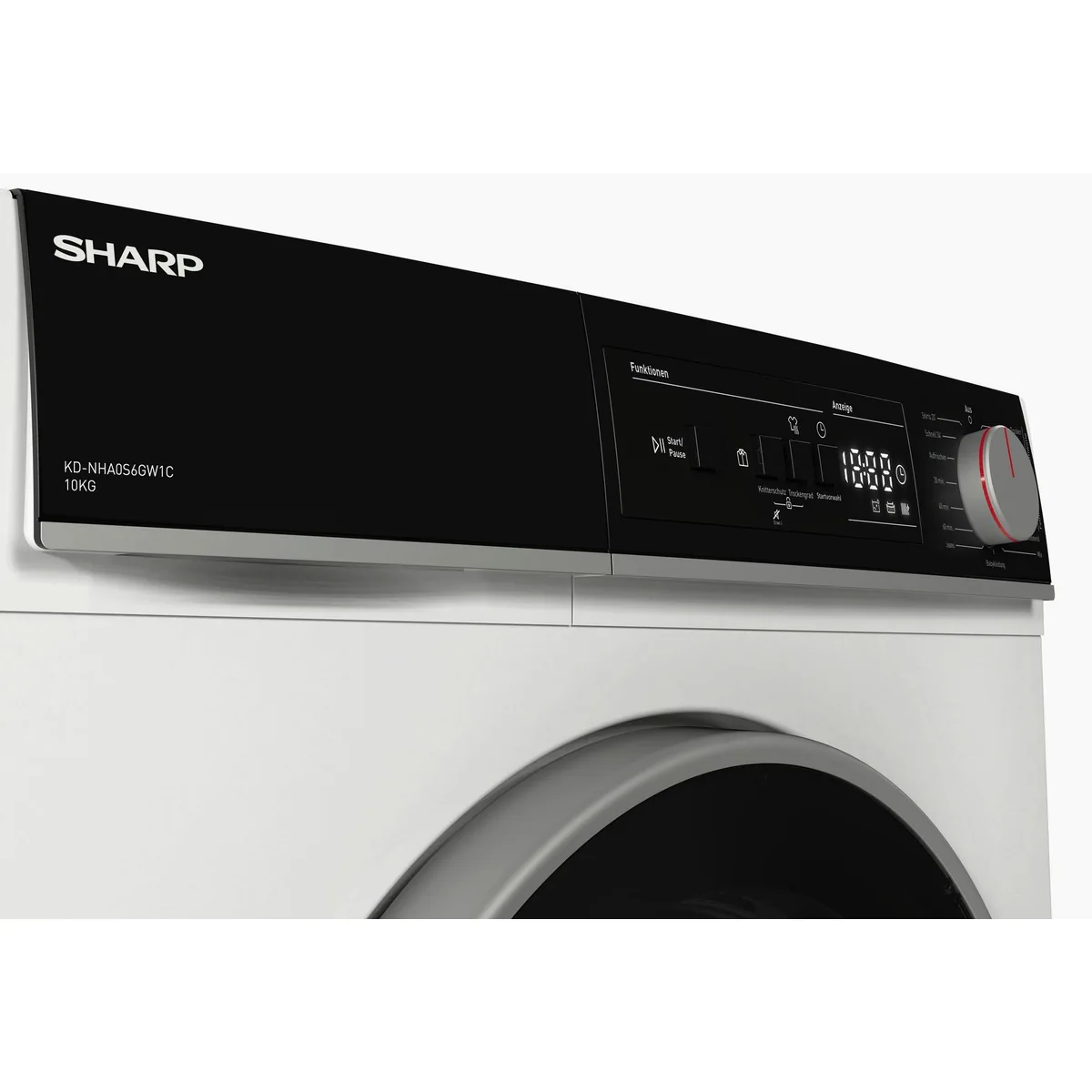 Sharp KD-NHA0S6GW1C-DE Wärmepumpentrockner, 10 kg Fassungsvermögen, energieeffizient 3