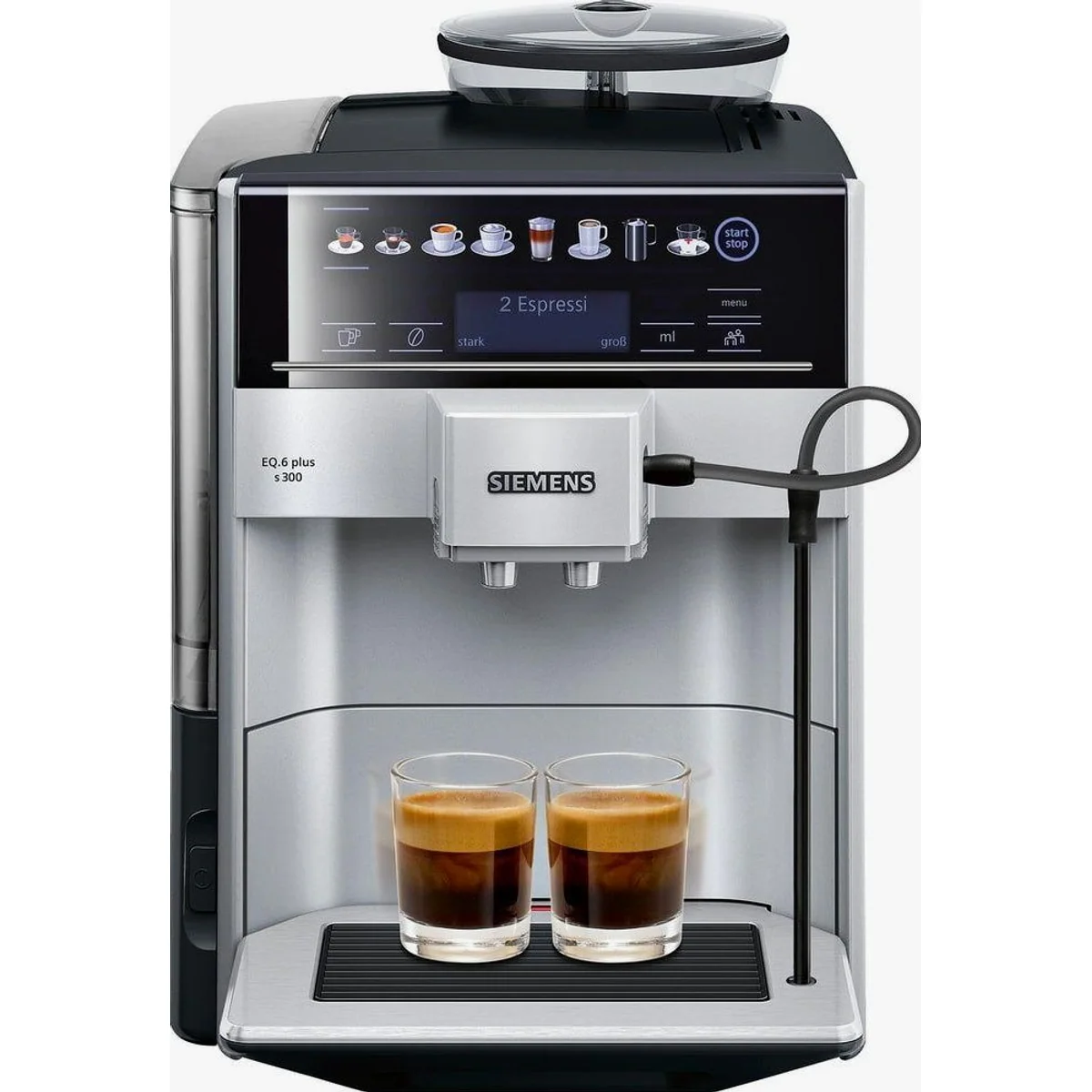 SIEMENS Kaffeevollautomat TE653501DE, intuitive Bedienung, hochwertige Verarbeitung, vielseitige Getränkezubereitung