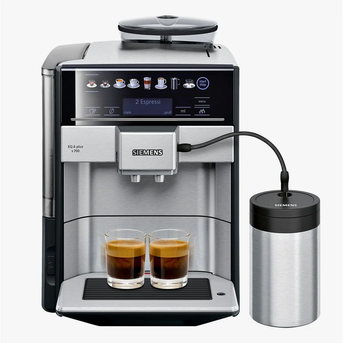 SIEMENS TE657M03DE Kaffeevollautomat, intelligente Bedienung, hygienische Reinigung, iAroma System