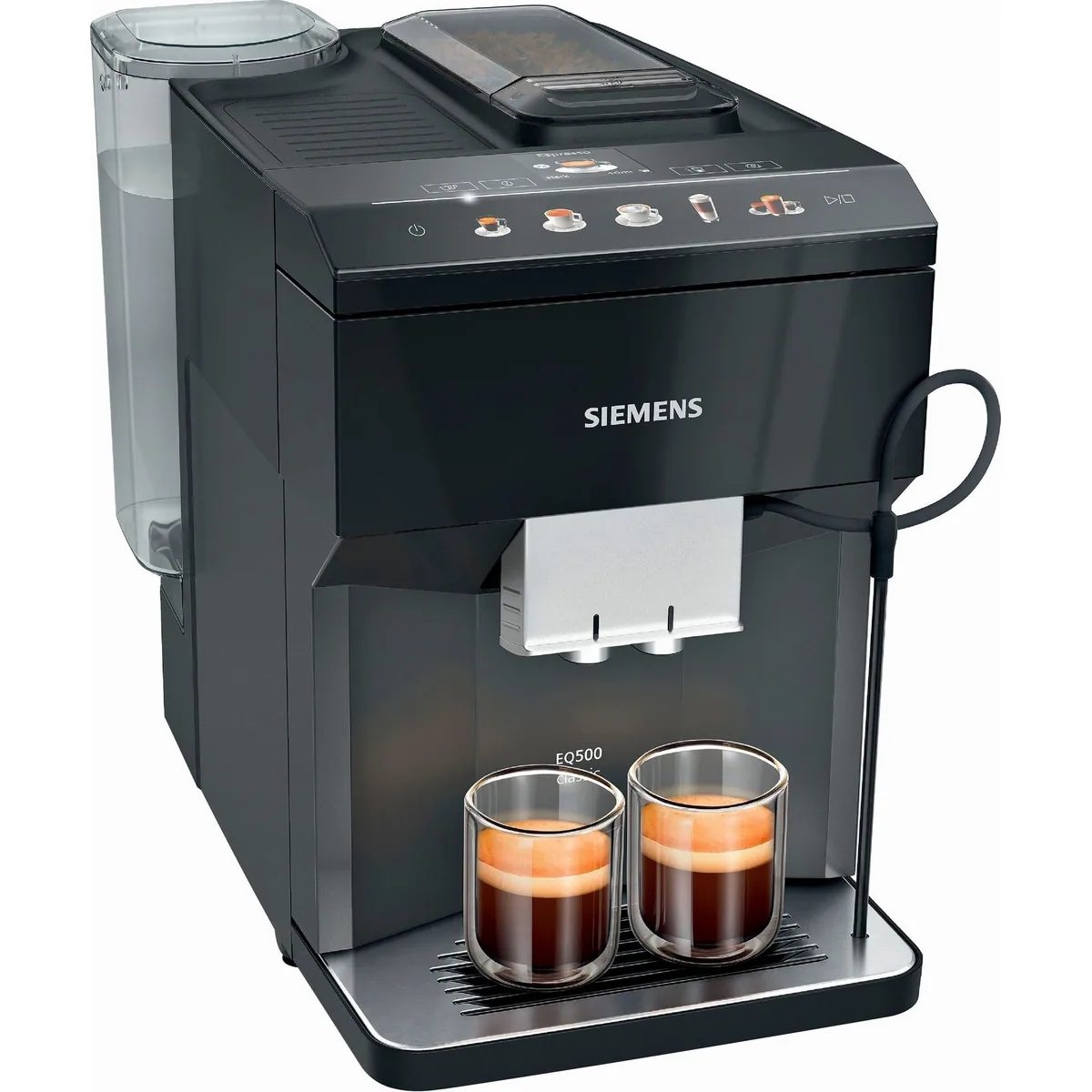 SIEMENS EQ500 Kaffeevollautomat, intuitive Bedienung, hohe Kaffeevielfalt — schwarz