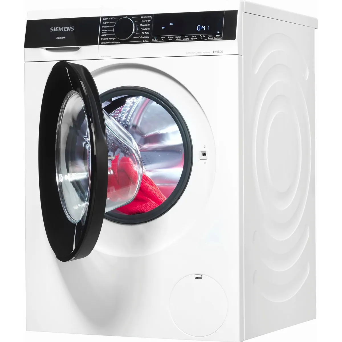 SIEMENS Waschmaschine IQ500 WG44G21ECO, 9 kg Fassungsvermögen, 1400 U/min, Made in Germany 2