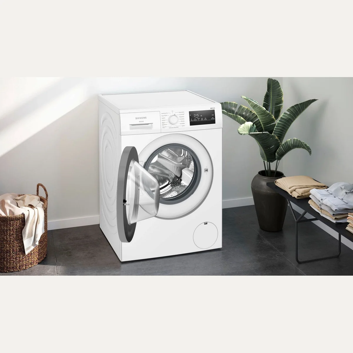 SIEMENS WM14N127 Waschmaschine, 8 kg, 1400 U/min, AquaStop, Dampffunktion 3