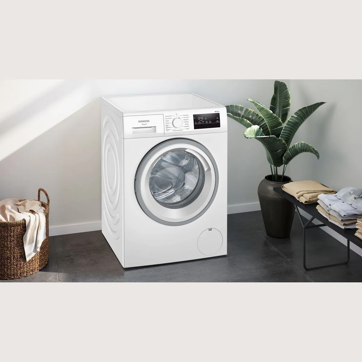 SIEMENS WM14N127 Waschmaschine, 8 kg, 1400 U/min, AquaStop, Dampffunktion 4
