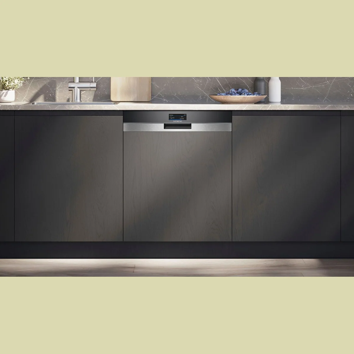 SIEMENS iQ700 SN57TS00CE, teilintegrierbarer Geschirrspüler, 14 Maßgedecke, varioSpeed Plus 2