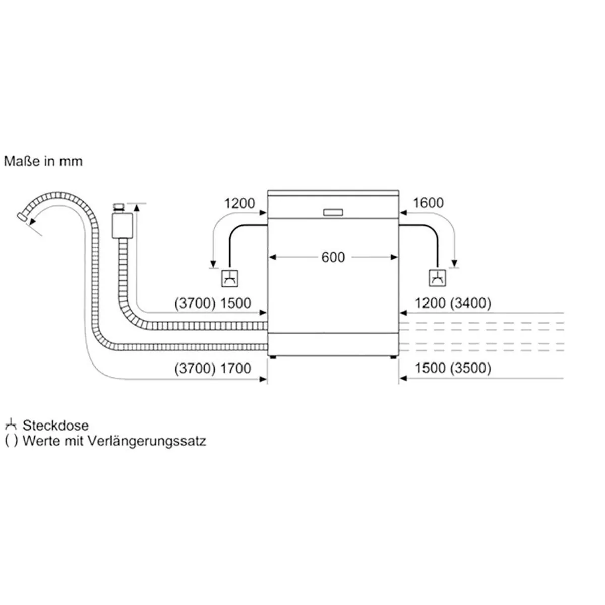 SIEMENS iQ700 SN57TS00CE, teilintegrierbarer Geschirrspüler, 14 Maßgedecke, varioSpeed Plus 5