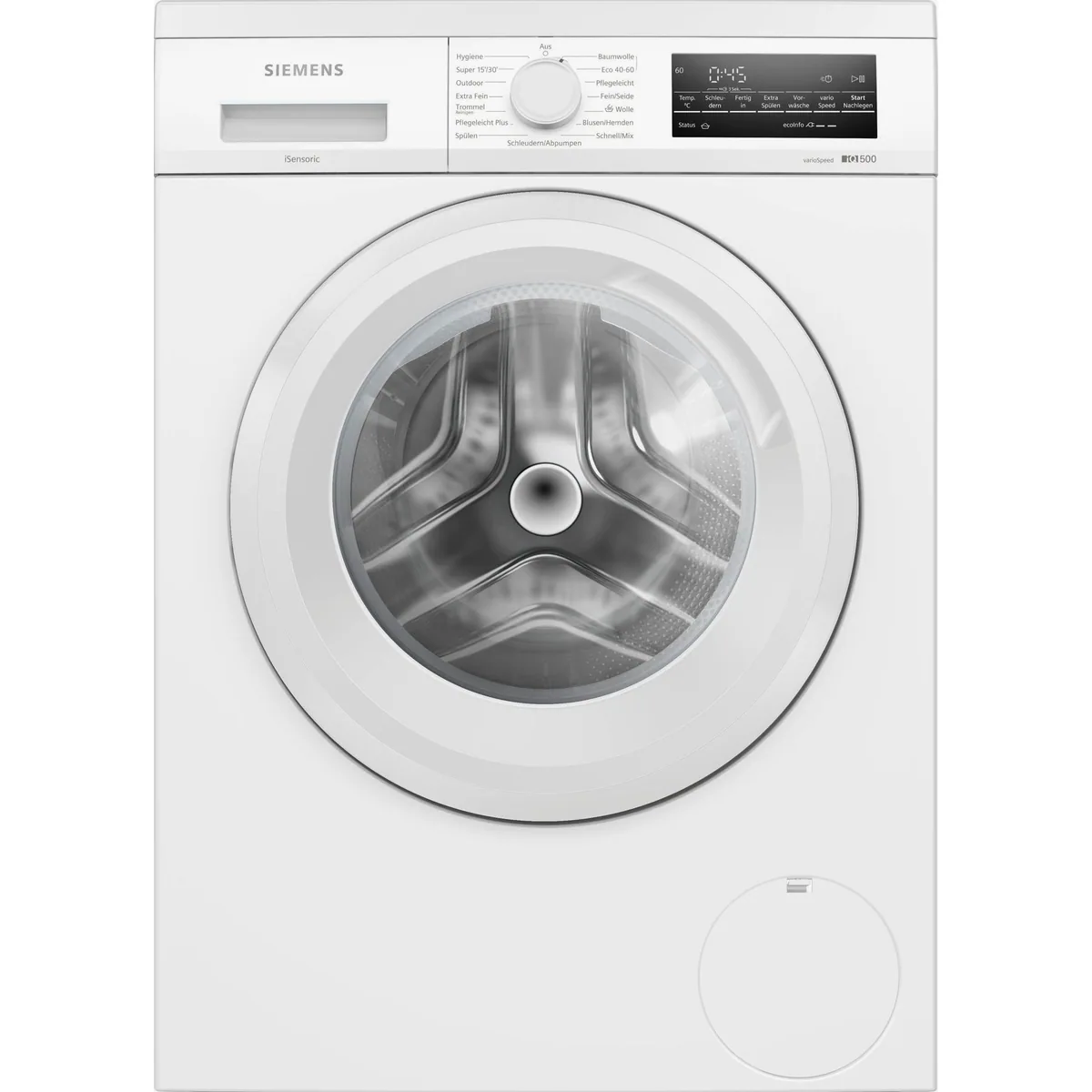 SIEMENS WU14UT22 Waschmaschine, 9 kg, 1400 U/min, Unterbaufähig, Nachlegefunktion