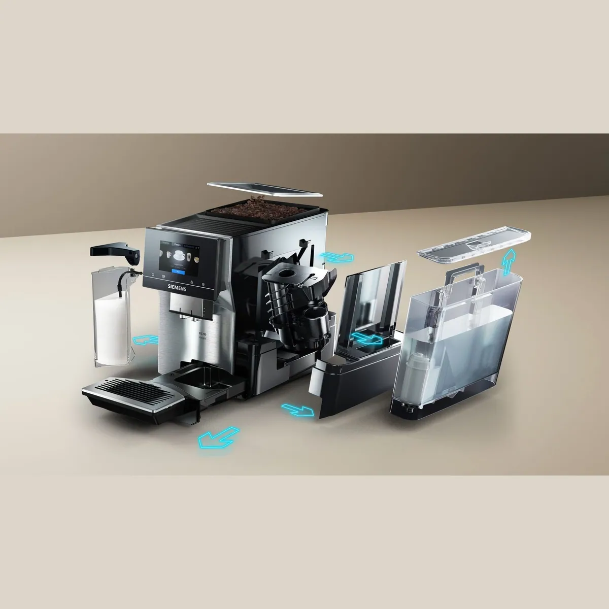 SIEMENS EQ700 integral TQ717D03, Cold Brew, intuitives 5" TFT-Display 4