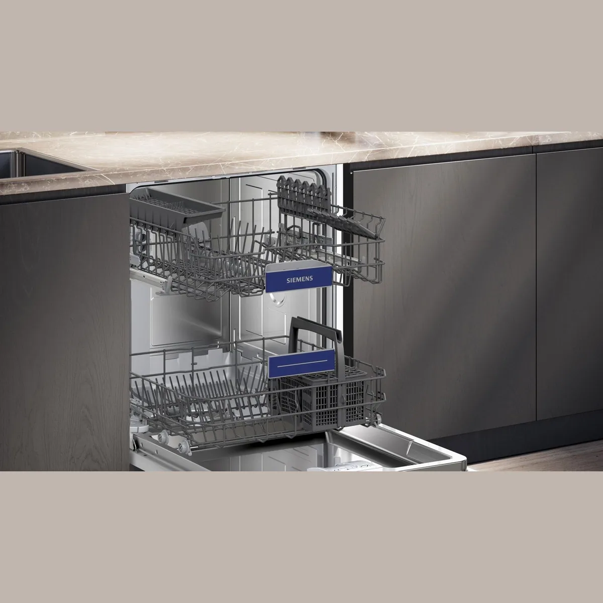 SIEMENS iQ300 Geschirrspüler SN53ES04TE, 13 Maßgedecke, automatische Türöffnung, flexible Körbe 5