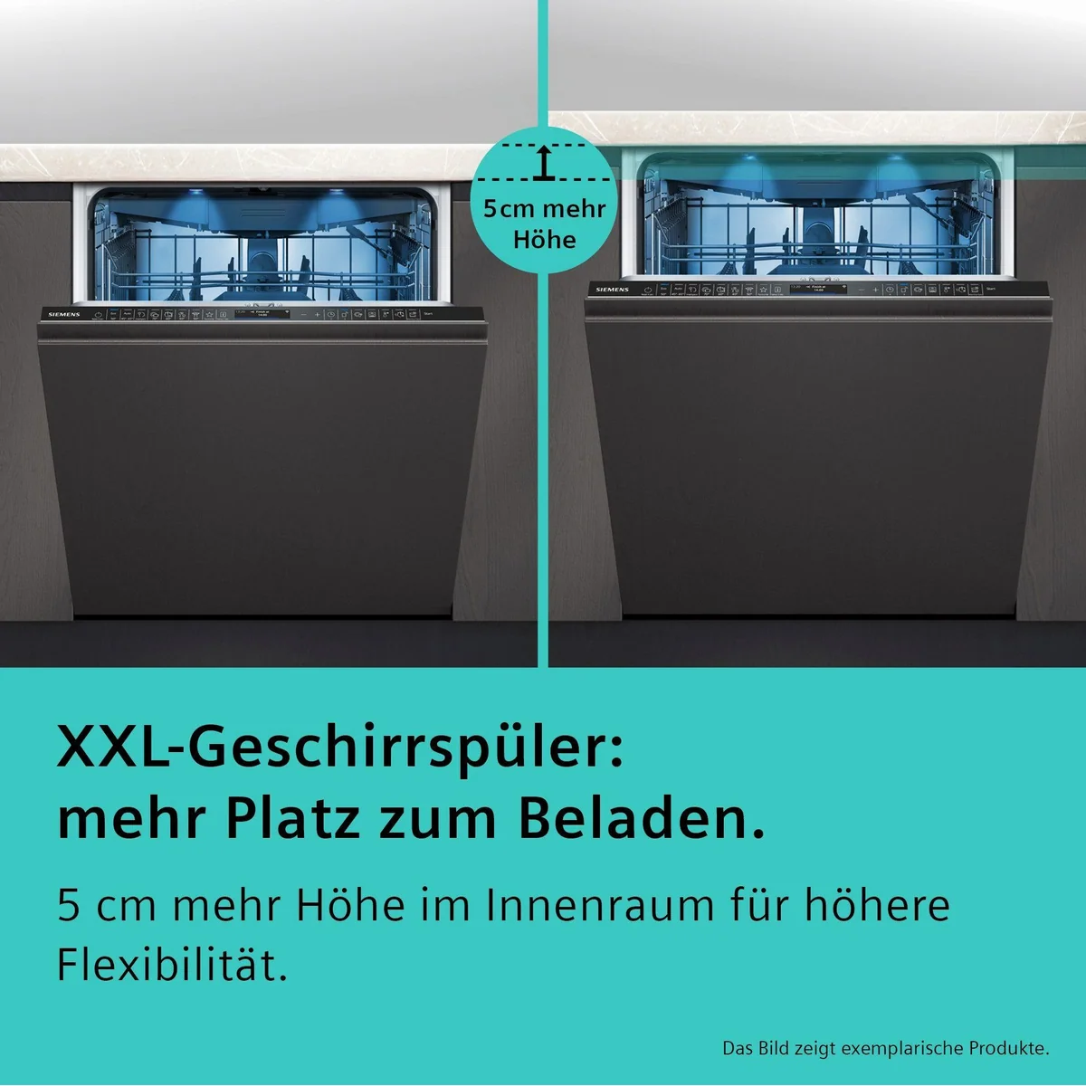 SIEMENS iQ300 SX63EX04TE Geschirrspüler, XXL, 13 Maßgedecke, flexible Körbe 2