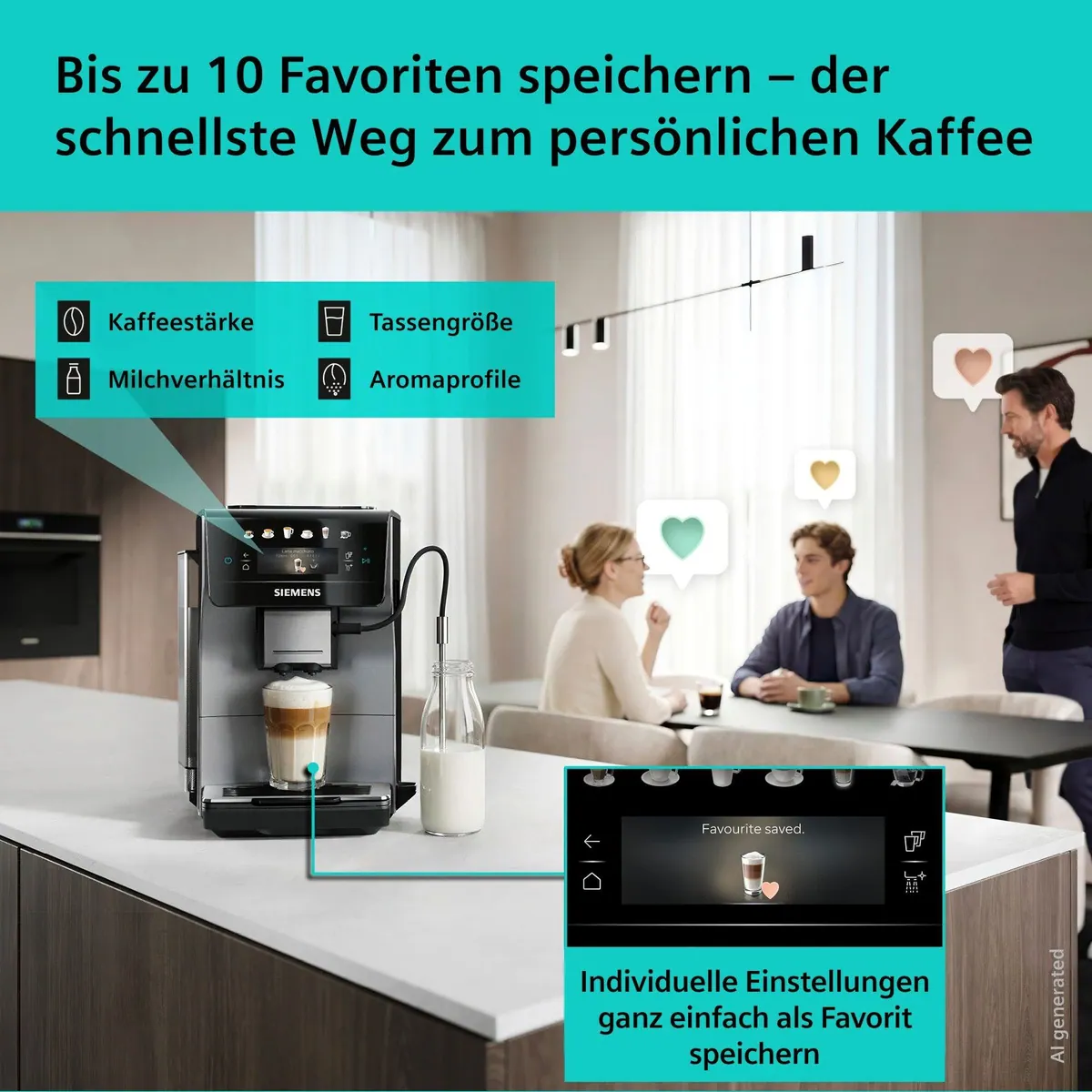 SIEMENS EQ600 TP603E07, 6 Getränke, Kannenfunktion, Keramikmahlwerk 5