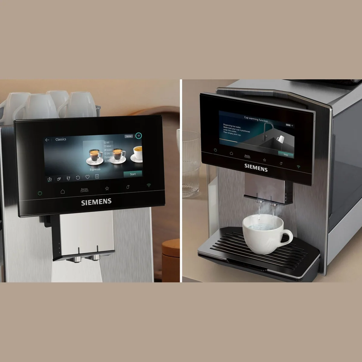 SIEMENS EQ900 TQ923EZ3 Kaffeevollautomat, individuelle Aromaeinstellung, 41 Getränke, TFT-Display 2