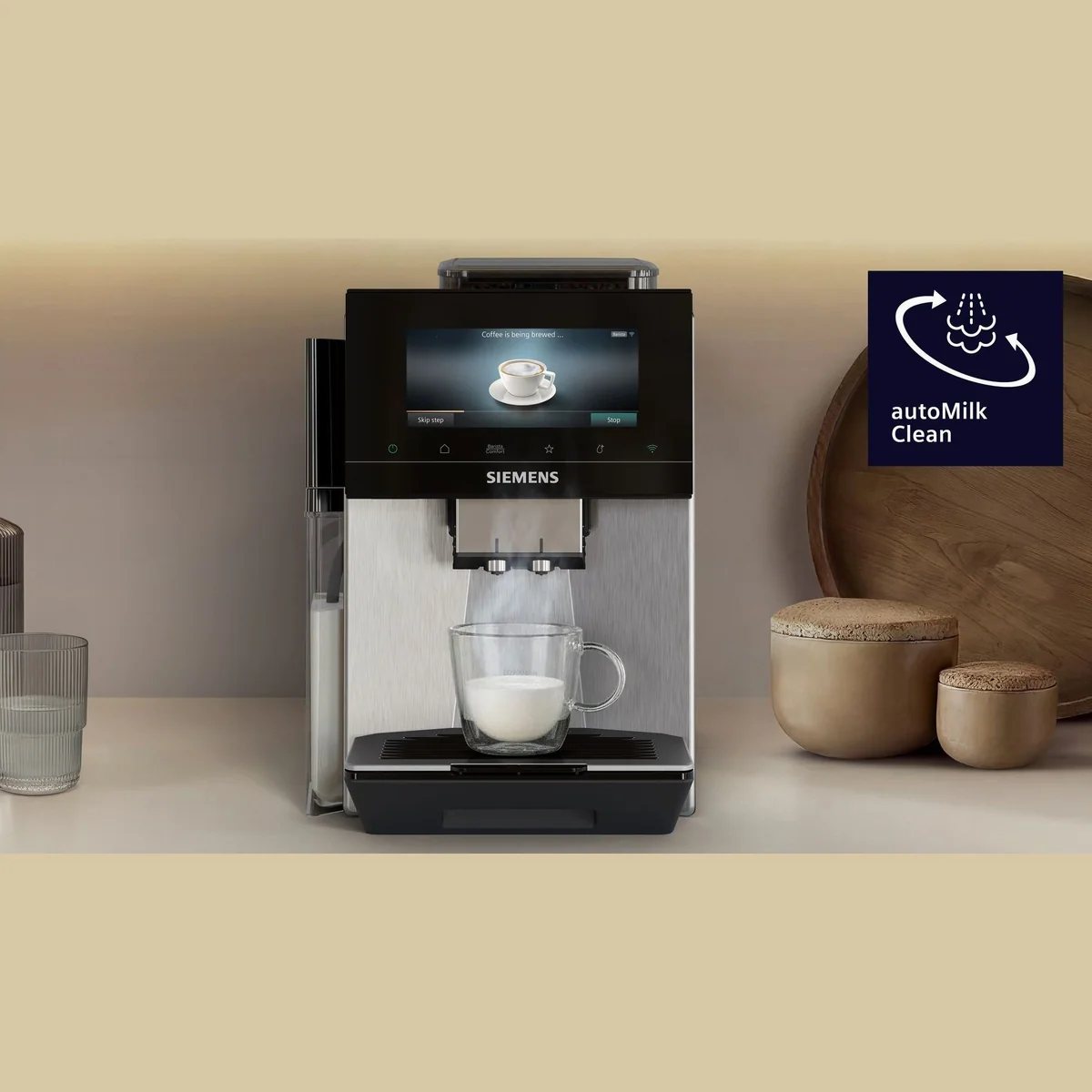 SIEMENS EQ900 TQ923EZ3 Kaffeevollautomat, individuelle Aromaeinstellung, 41 Getränke, TFT-Display 5
