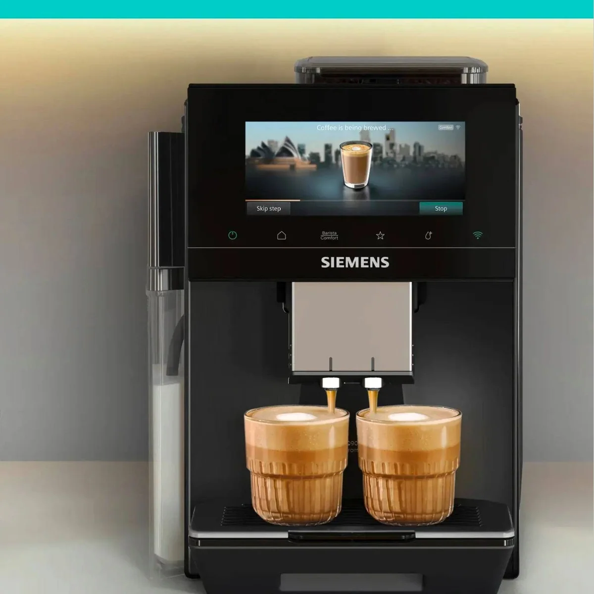 SIEMENS EQ900 plus iAroma, integriertes Milchsystem, 6,8" Touch-Display 4