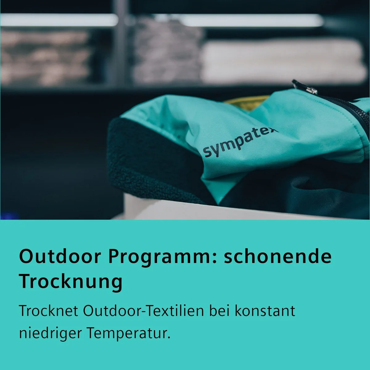 SIEMENS iQ500 WQ33G2D01 Wärmepumpentrockner, einfache Reinigung, Outdoor-Programm 5