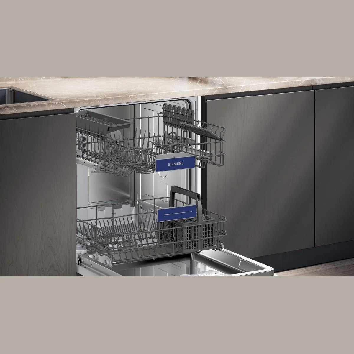 SIEMENS iQ300 teilintegrierbarer Geschirrspüler, 13 Maßgedecke, Energieeffizienzklasse C 5