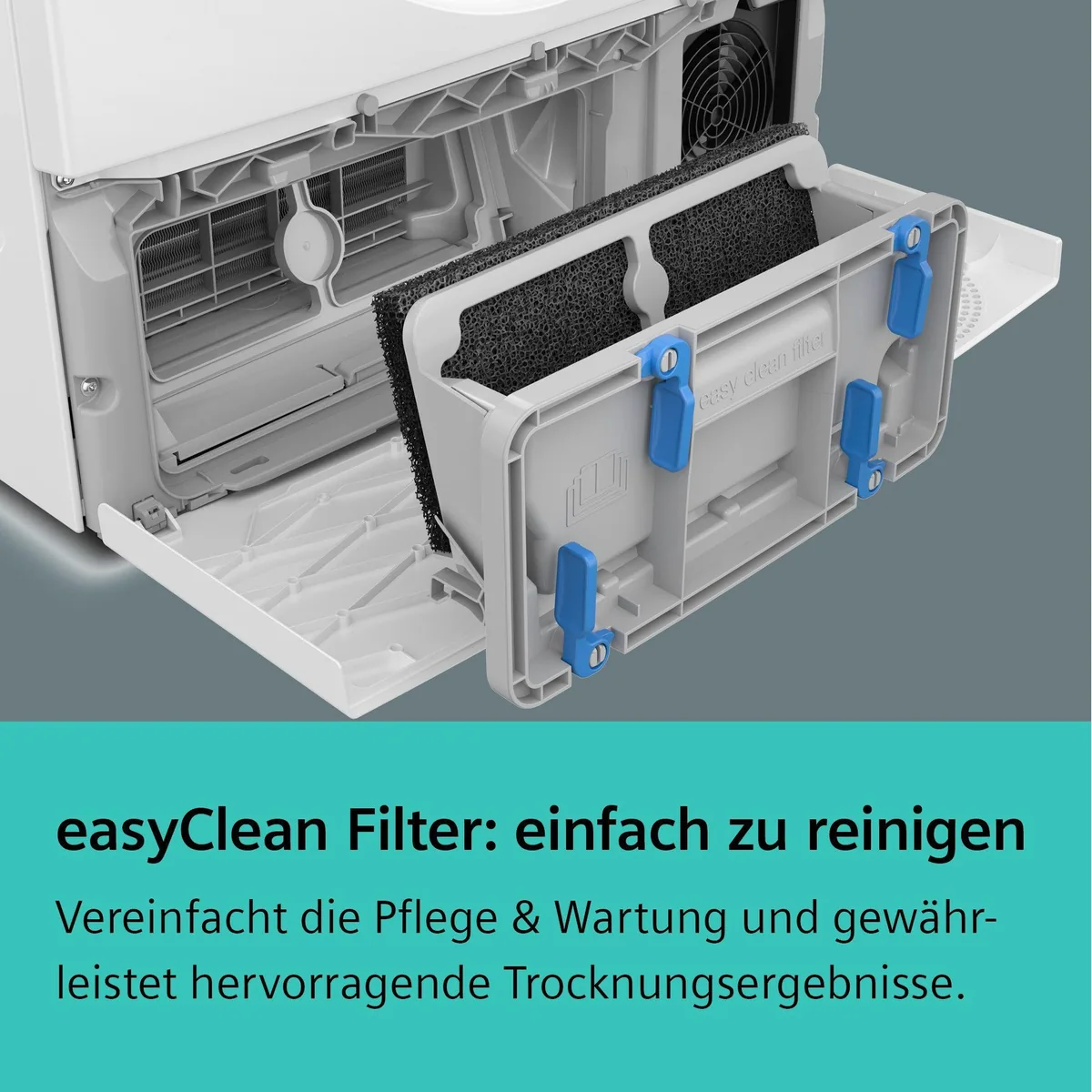 SIEMENS Wärmepumpentrockner iQ300 WT45HV0EM, einfache Reinigung, Outdoor-Programm 2