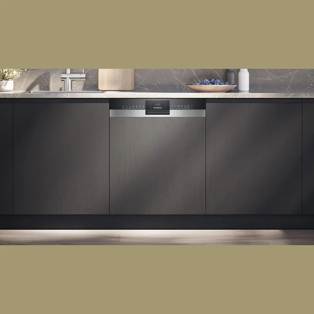 SIEMENS iQ300 teilintegrierbarer Geschirrspüler, 13 Maßgedecke, varioSpeed Plus Funktion 5