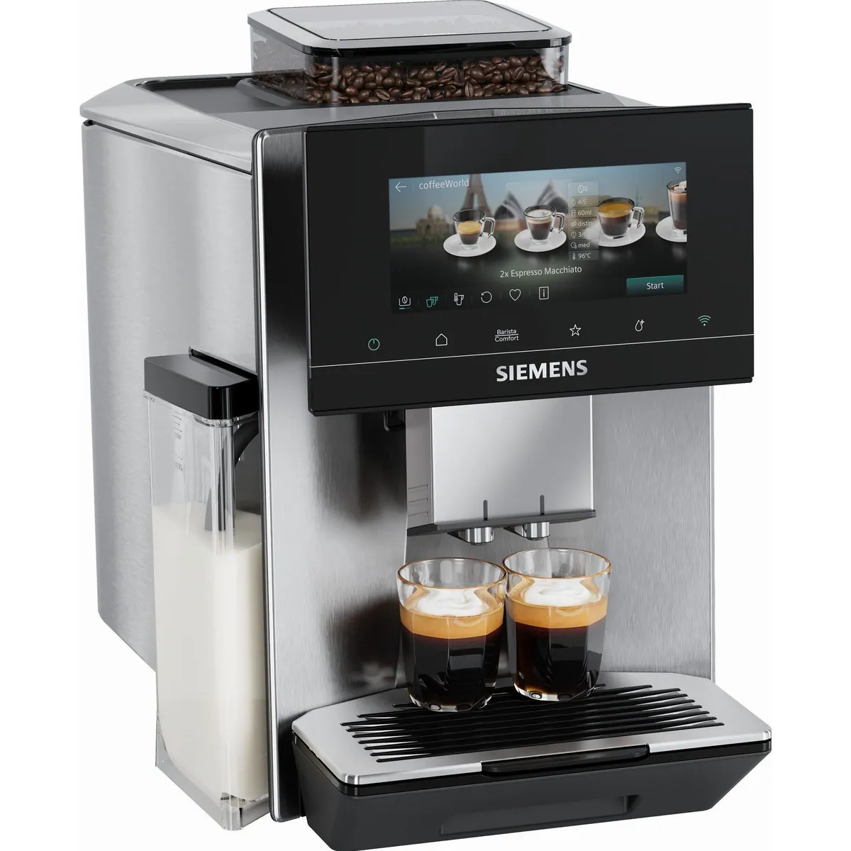 SIEMENS EQ900 TQ923E43, 41 Getränke, individuelle Aromaeinstellung, 6.8'' TFT-Display