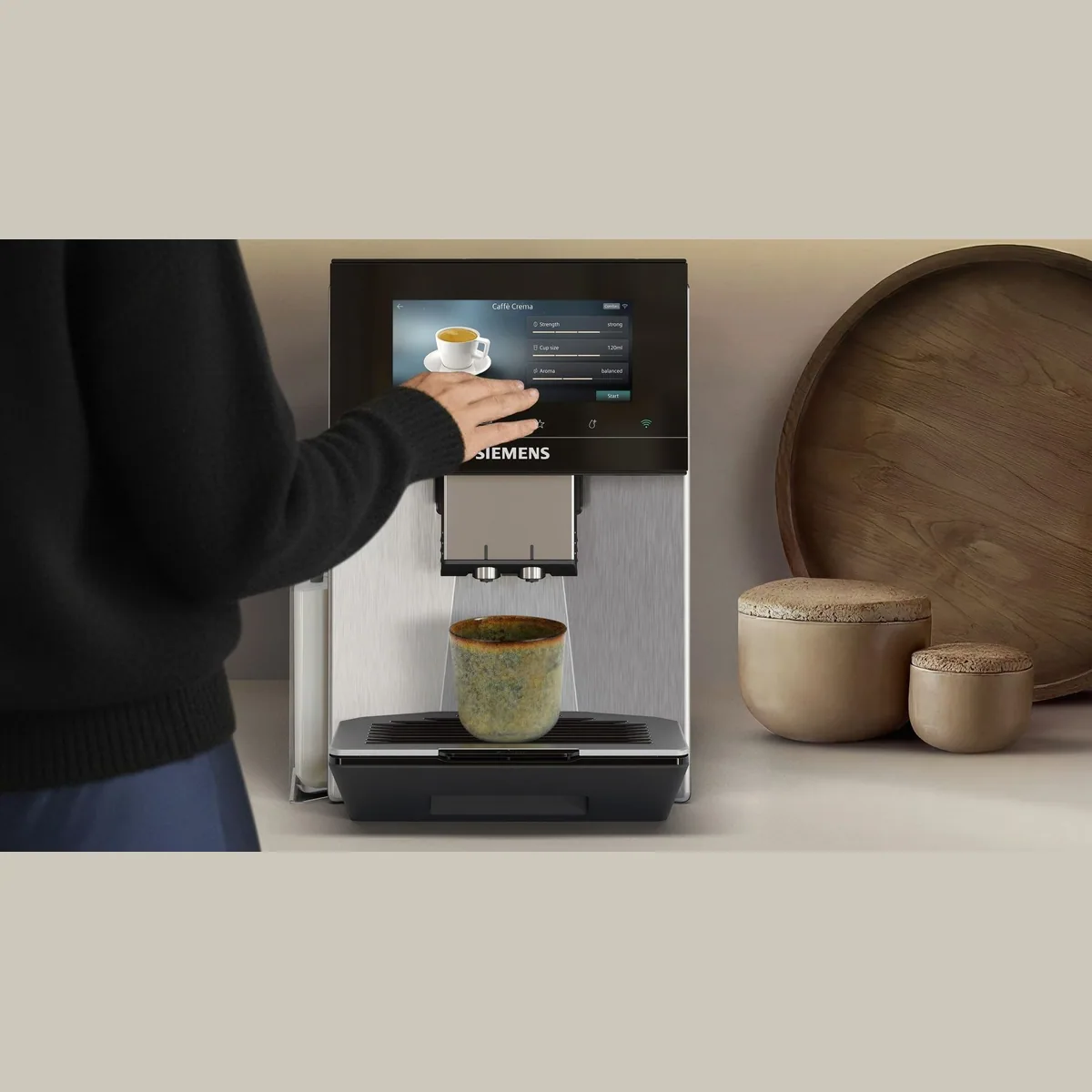 SIEMENS EQ900 TQ923E43, 41 Getränke, individuelle Aromaeinstellung, 6.8'' TFT-Display 3