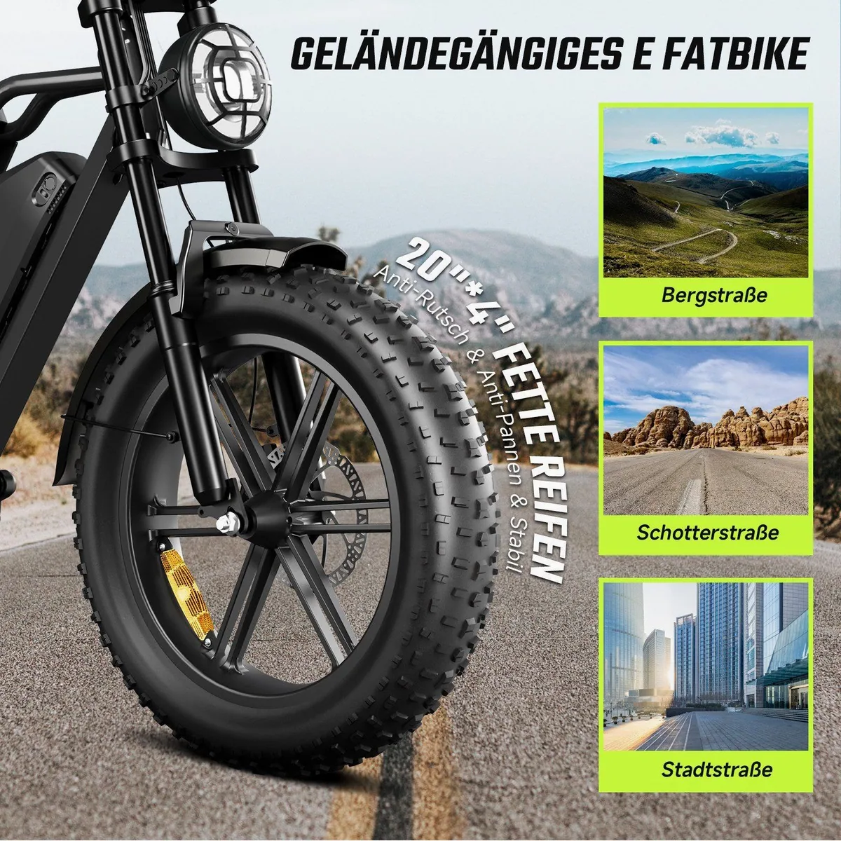 SISIGAD R002 PLUS E-Bike, kraftvoller 250W Motor, 130 km Reichweite, 204 kg Tragkraft 5