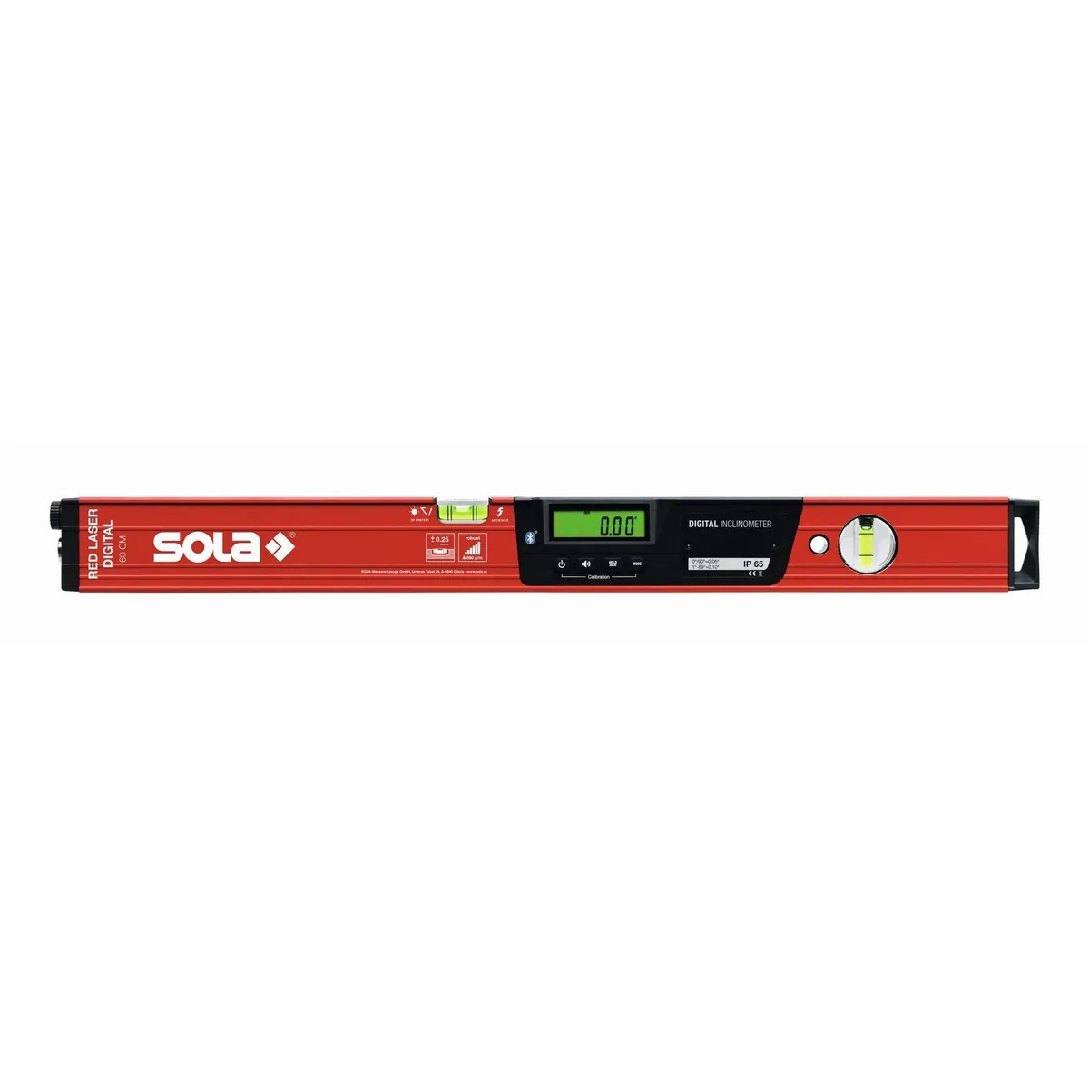SOLA Digitale Wasserwaage RED Laser, präzise Messung, robustes Aluminiumprofil