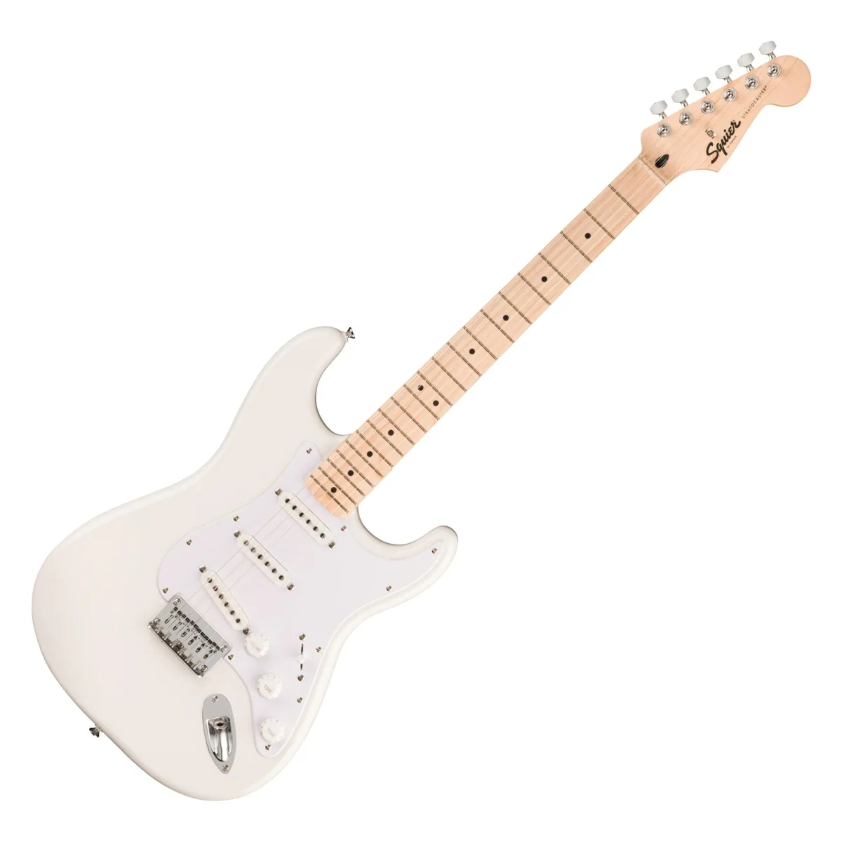 Squier Sonic Stratocaster HT Arctic White, vielseitiger Sound mit Hardtail-Bridge