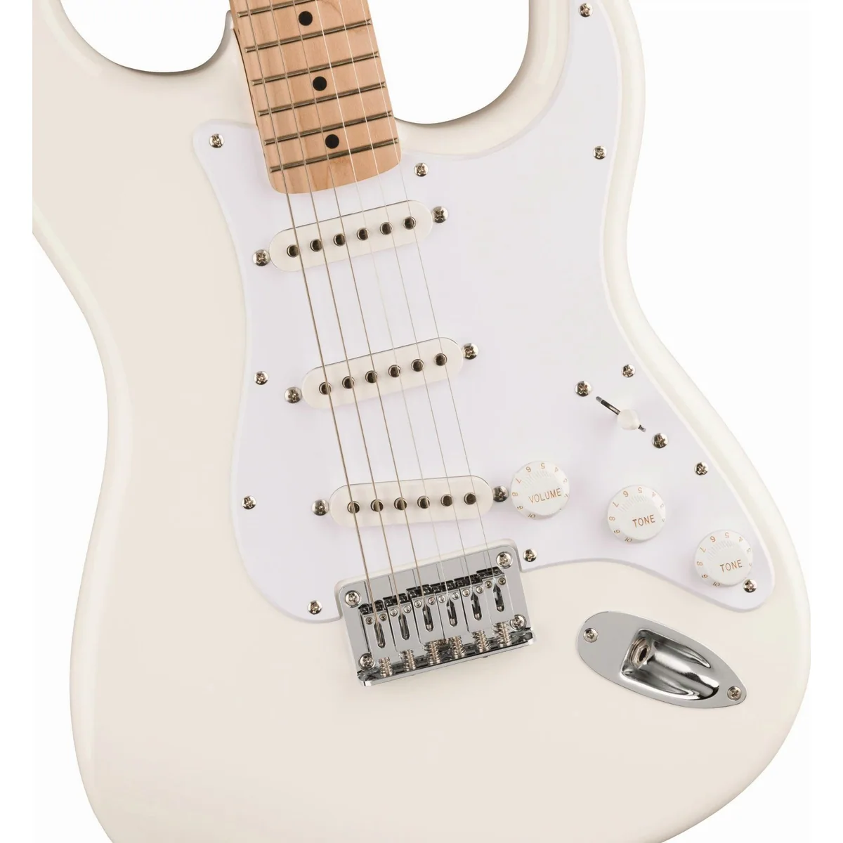Squier Sonic Stratocaster HT Arctic White, vielseitiger Sound mit Hardtail-Bridge 4