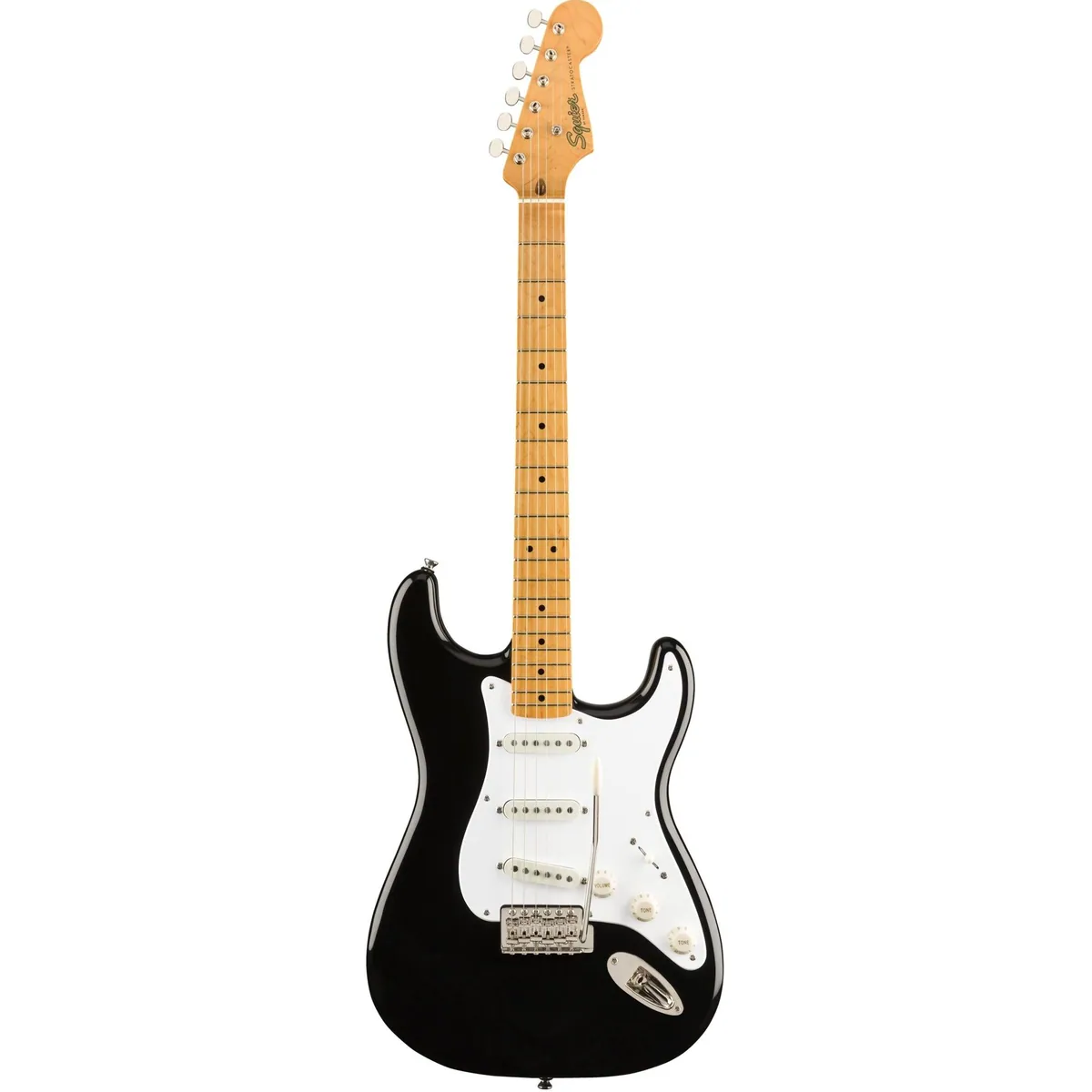 Squier Classic Vibe '50s Stratocaster MN Black, Nyatoh-Korpus, Alnico-Pickups