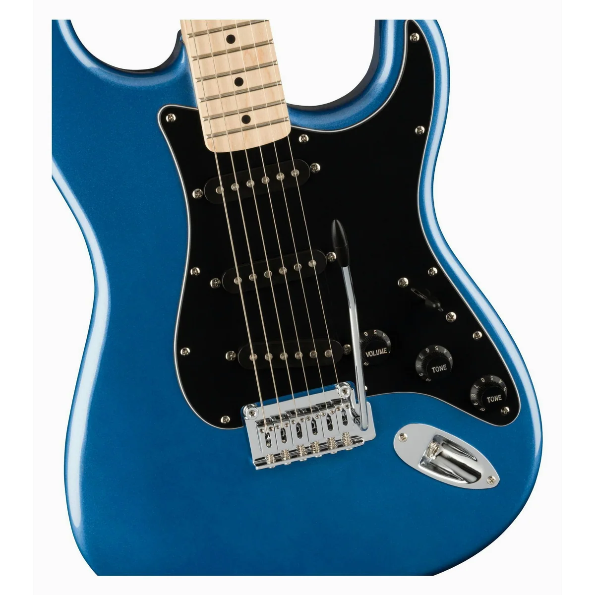Squier Affinity Series Stratocaster MN, vielseitige Klangvielfalt in Lake Placid Blue 5
