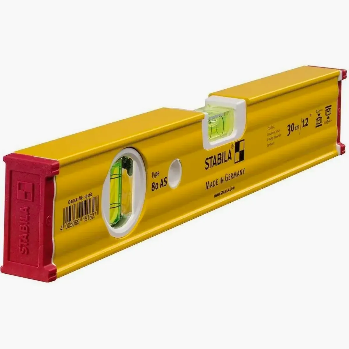 Stabila Wasserwaage 30 cm, präzise Messung, robustes Alu-Profil