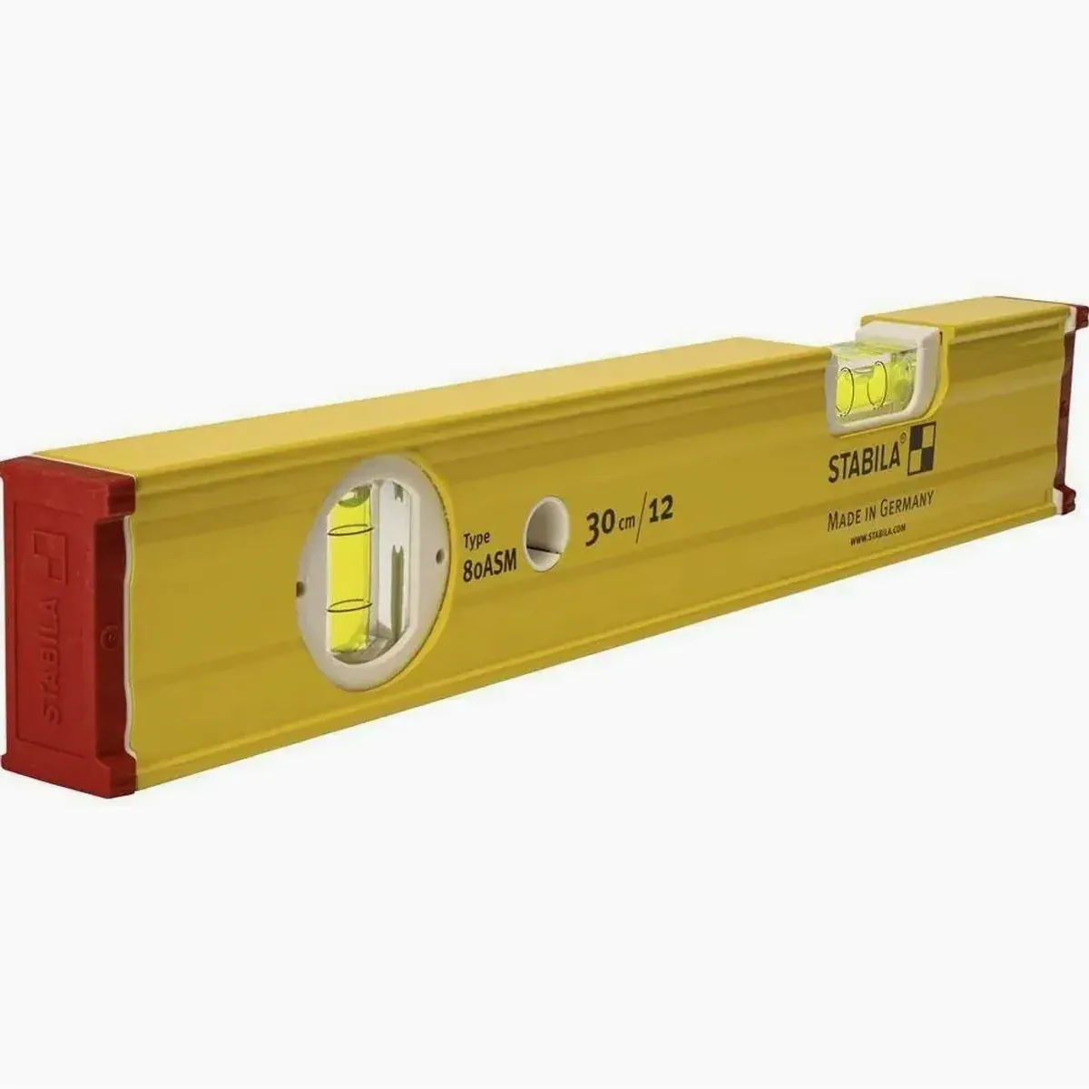 Stabila Wasserwaage 30 cm, mit Seltenerd-Magnetsystem, präzise Messung