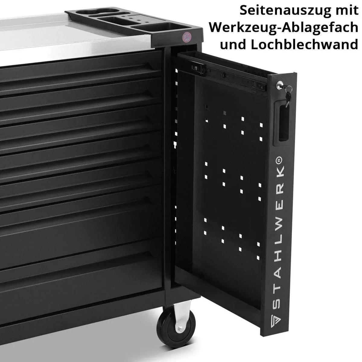 STAHLWERK PHOENIX Werkstattwagen, 262-teiliges Werkzeugset mit umfassendem Zubehör 5