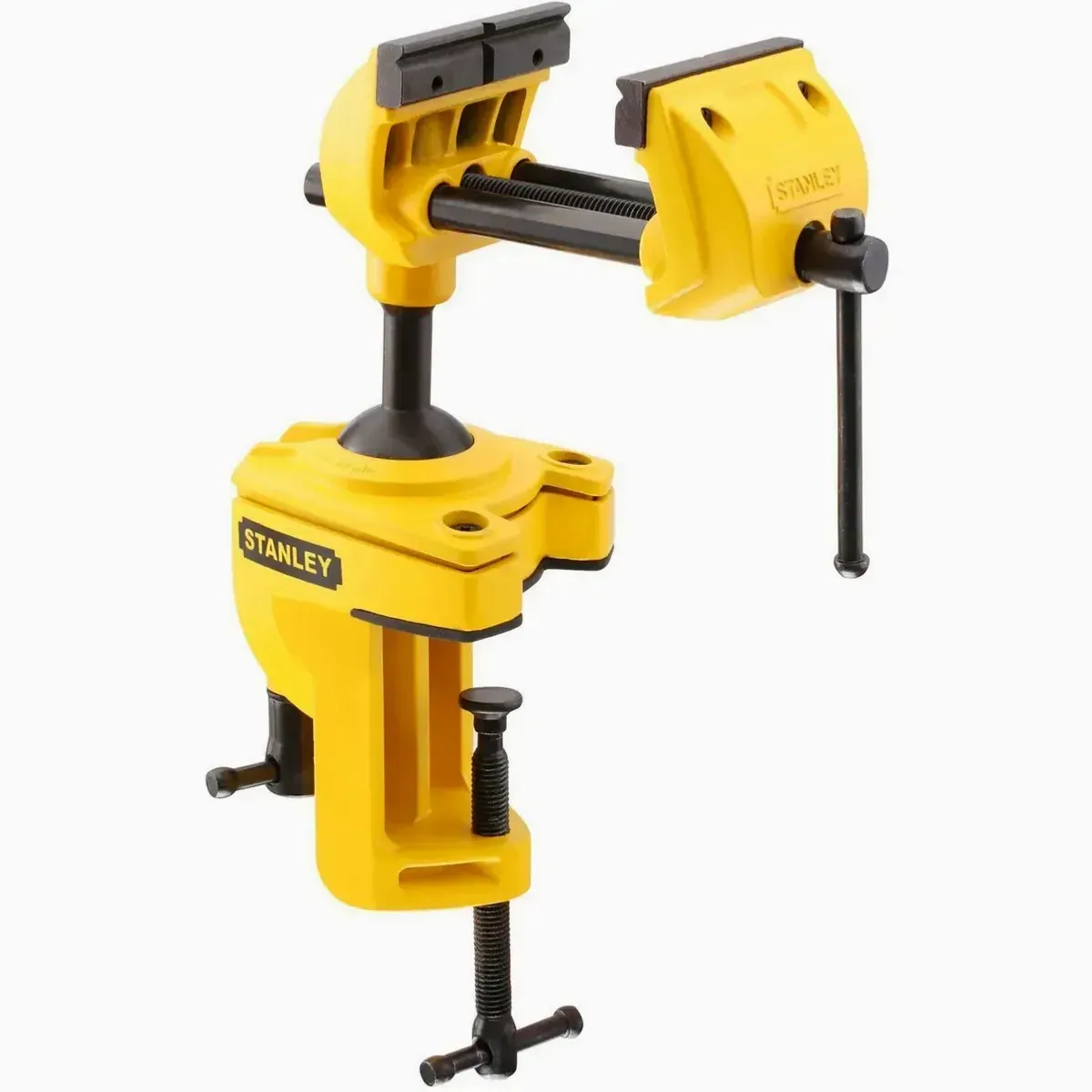 Stanley Multiachsen-Schraubstock MaxSteel, 3D-Verstellbarkeit, 75mm Spannweite, 25kg Spannkraft