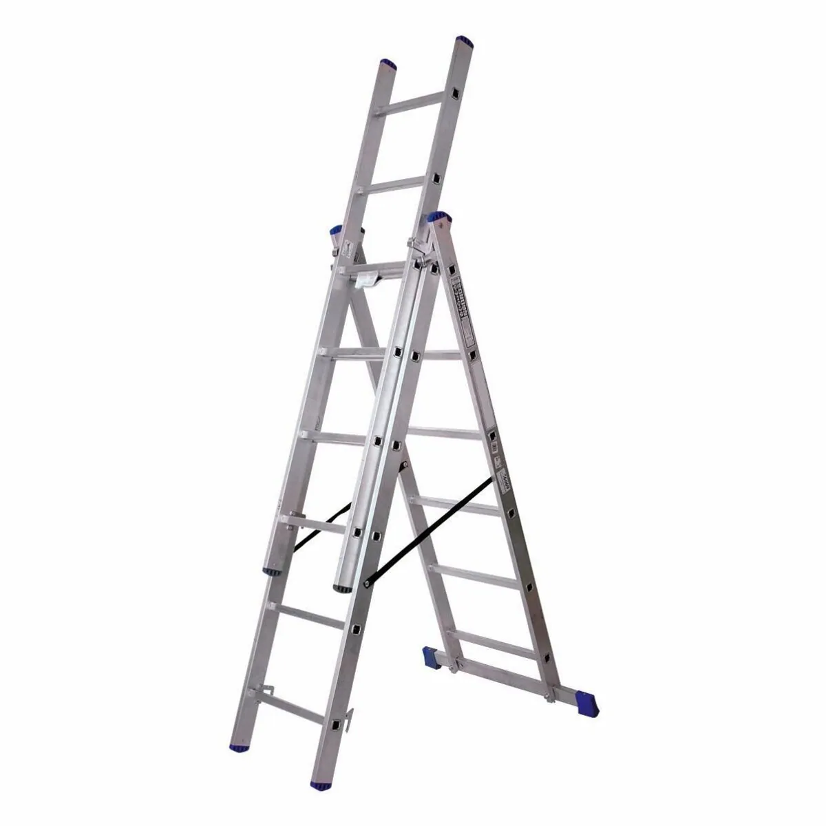 SZ METALL Stehleiter, 3x6 Sprossen, Aluminium, max. Belastbarkeit 150 kg 2