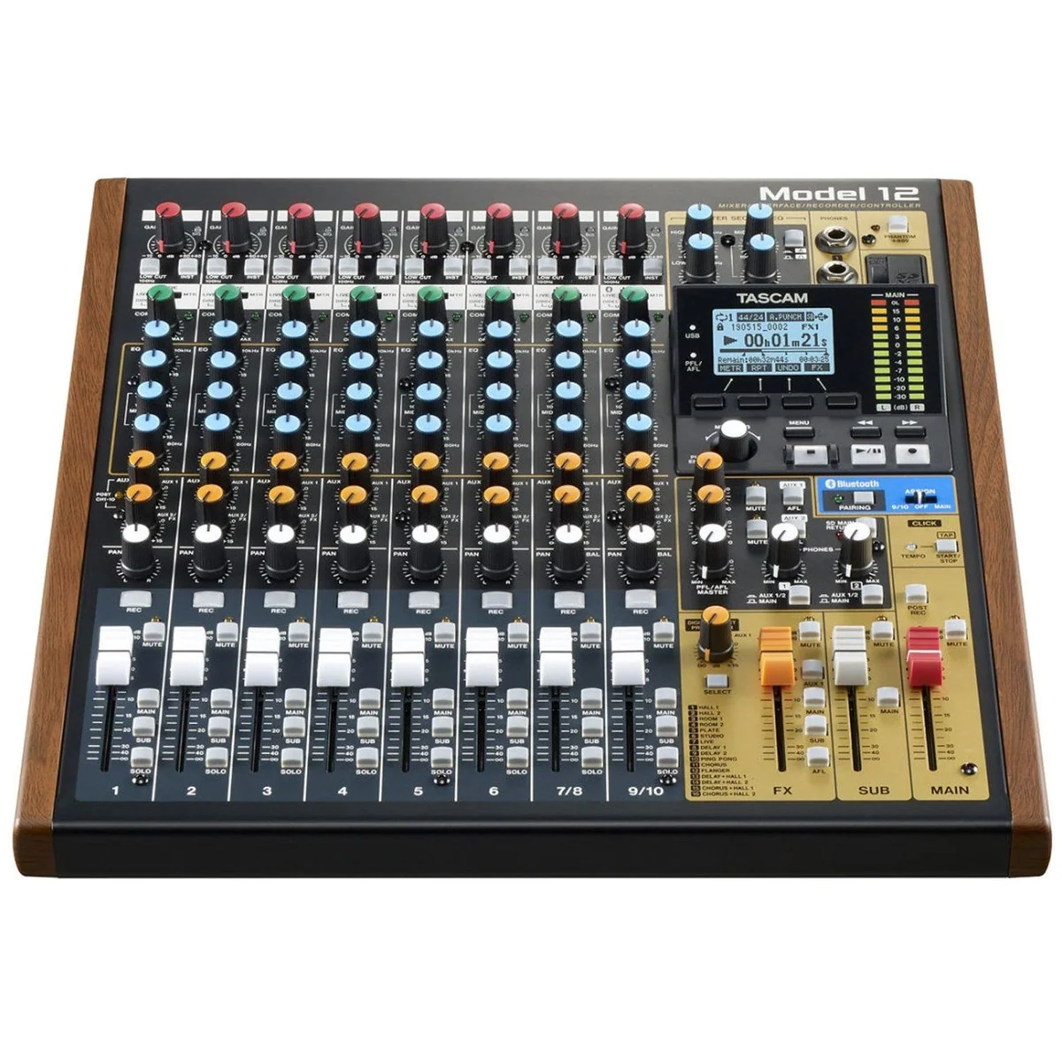 Tascam Model 12 Mischpult, 12-Spur-Recorder, USB-Audio-Interface — vielseitig, inkl. 32 GB Speicherkarte 3