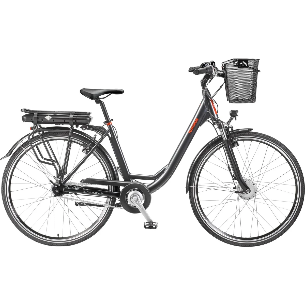 Telefunken RC657 E-Bike Cityrad, 250W Frontmotor, 7-Gang Nabenschaltung, 536,5 Wh Akku