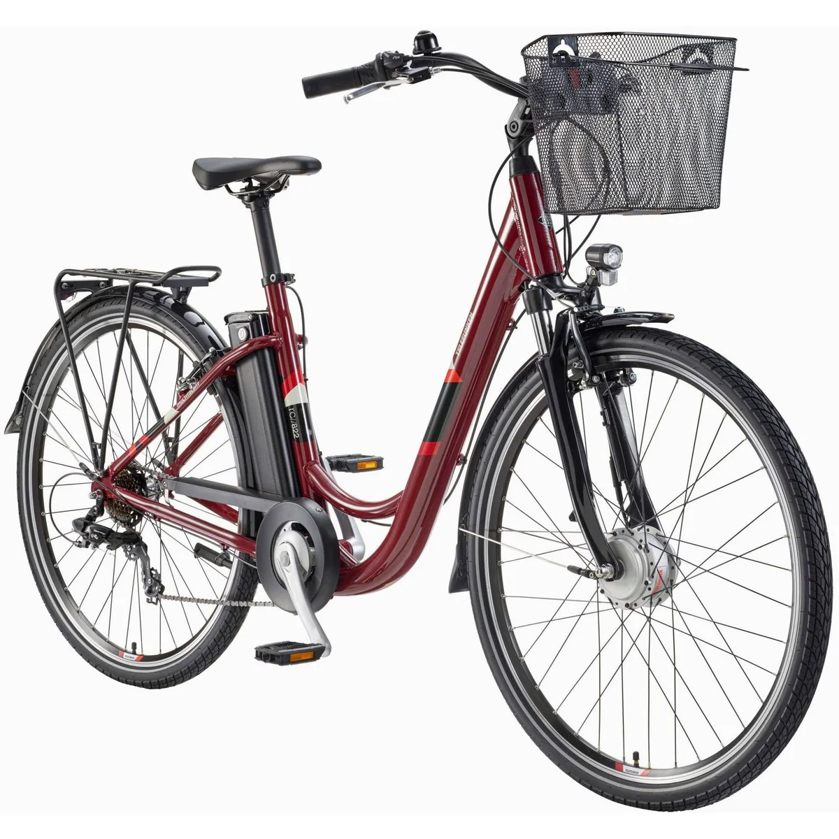 Telefunken E-Bike Cityrad RC822, 100 km Reichweite, 7-Gang Shimano Schaltung