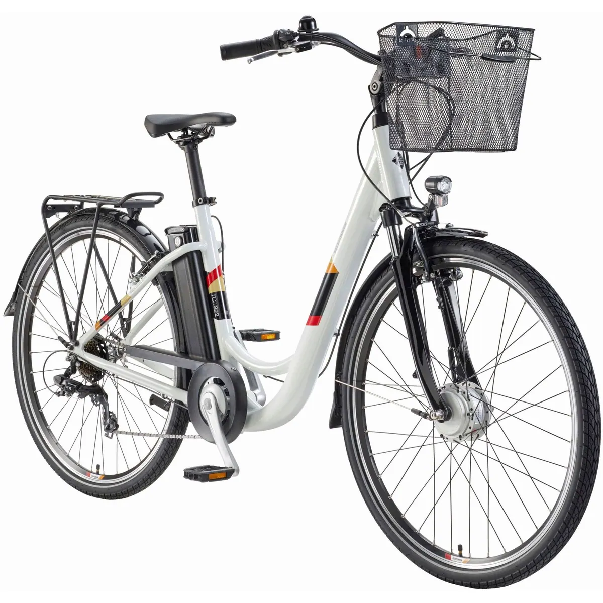 Telefunken E-Bike Cityrad RC822, 100 km Reichweite, 7-Gang Shimano Schaltung