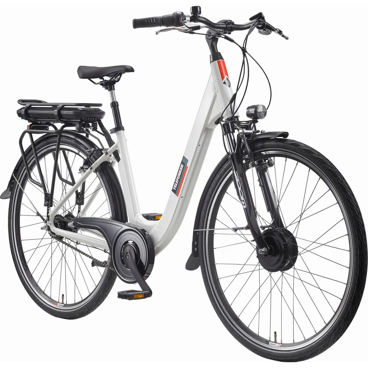 Telefunken RC845 E-Bike Cityrad, 7-Gang Nabenschaltung, Frontmotor — 468 Wh Akku, 28 Zoll, tiefer Einstieg 2