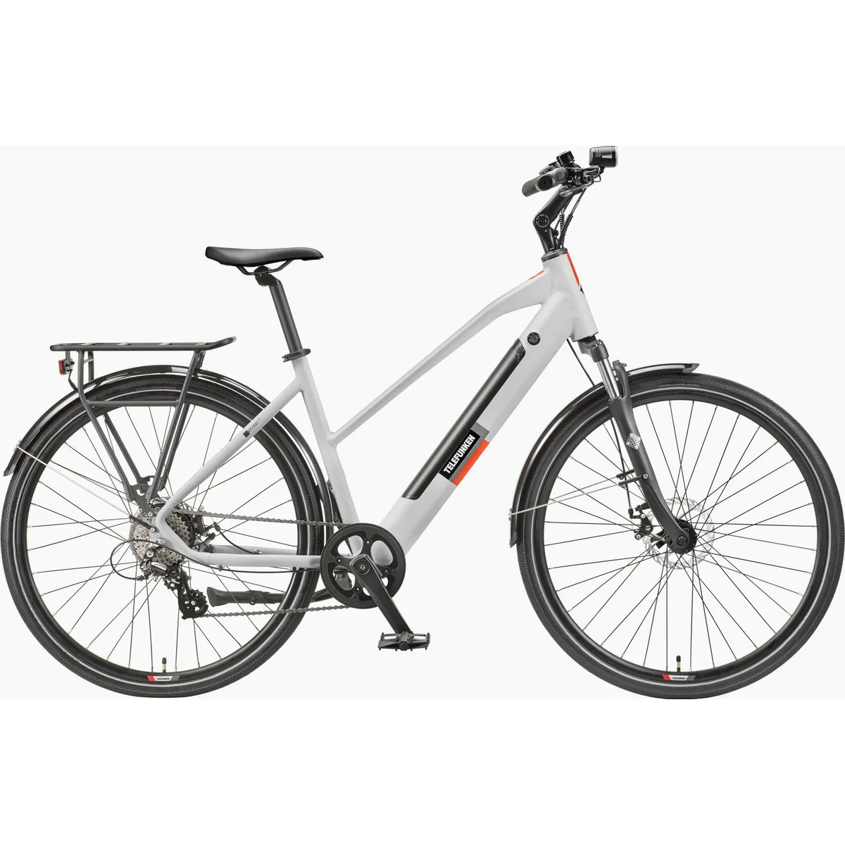 Telefunken E-Bike Trekkingrad Expedition XT490, 250 W Heckmotor, 417,6 Wh Akku, Shimano 8-Gang
