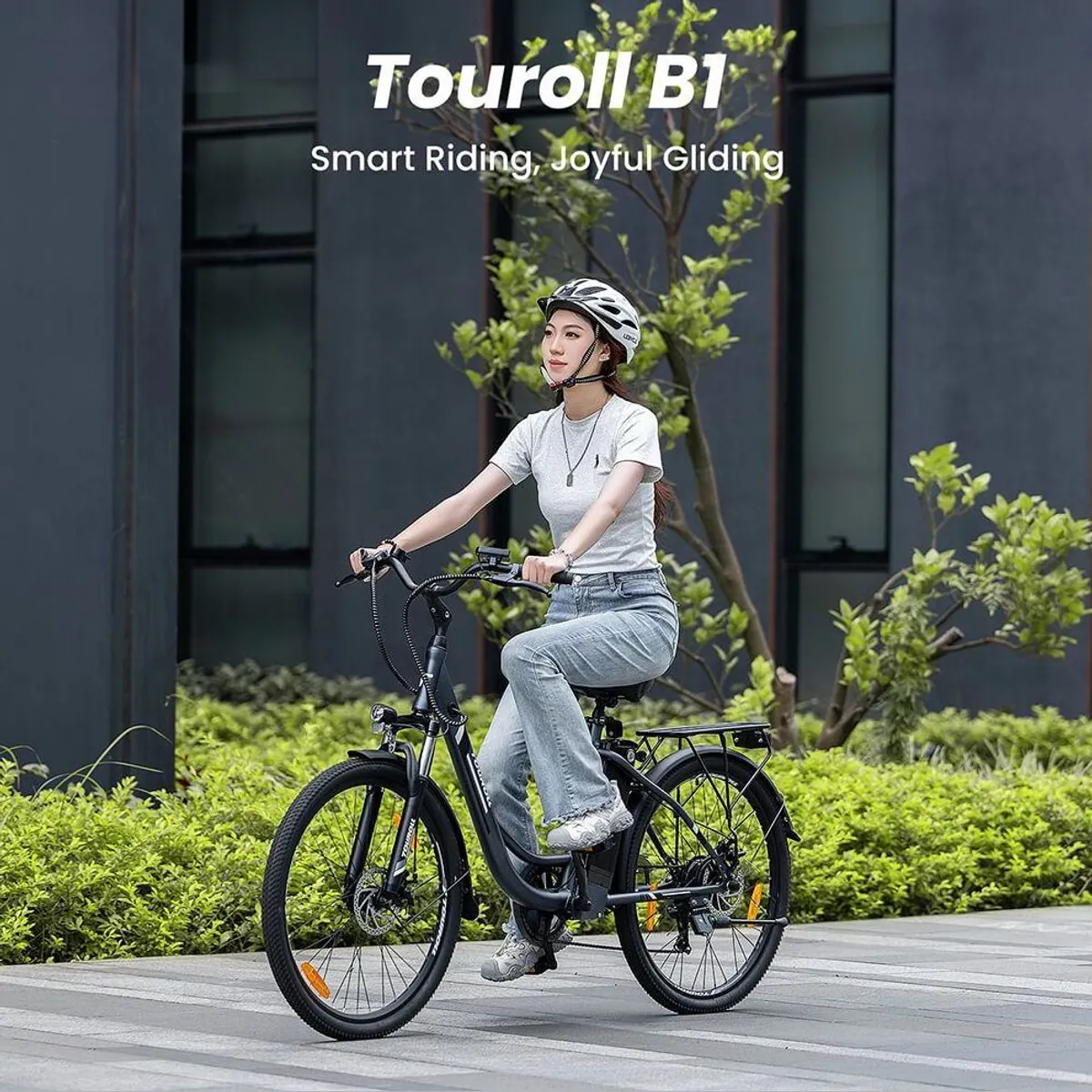 Touroll B1 E-Bike, 250 W Motor, 90 km Reichweite, 7-Gang Shimano Schaltung 2