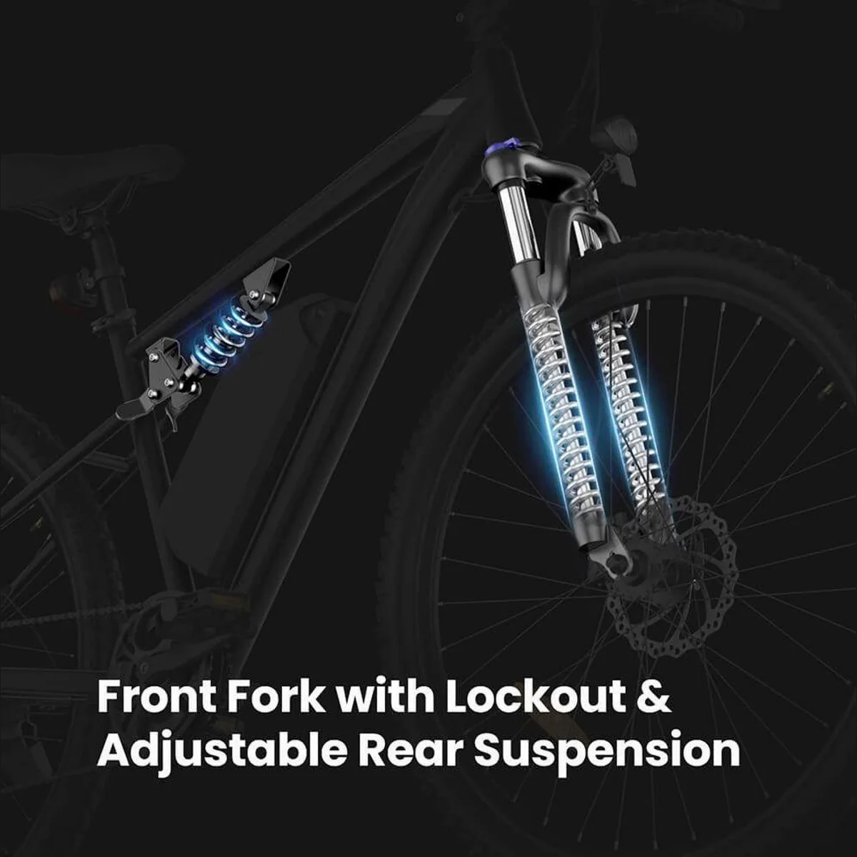 Touroll U3 Pro E-Bike Trekkingrad, Doppelfederung, 720 Wh Akku, Shimano 7-Gang 5